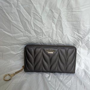Kate Spade Gunmetal Briar Lane Quilted Wallet